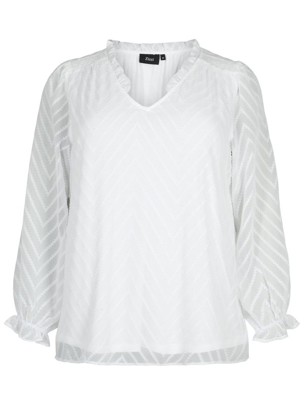 Zizzi Zizzi Блуза 'MMYA'  бяло