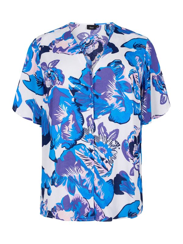 Zizzi Zizzi Блуза 'MRILEY'  бяло