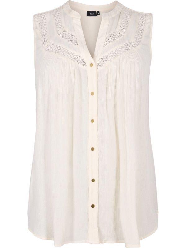 Zizzi Zizzi Блуза 'MROWEN'  бяло