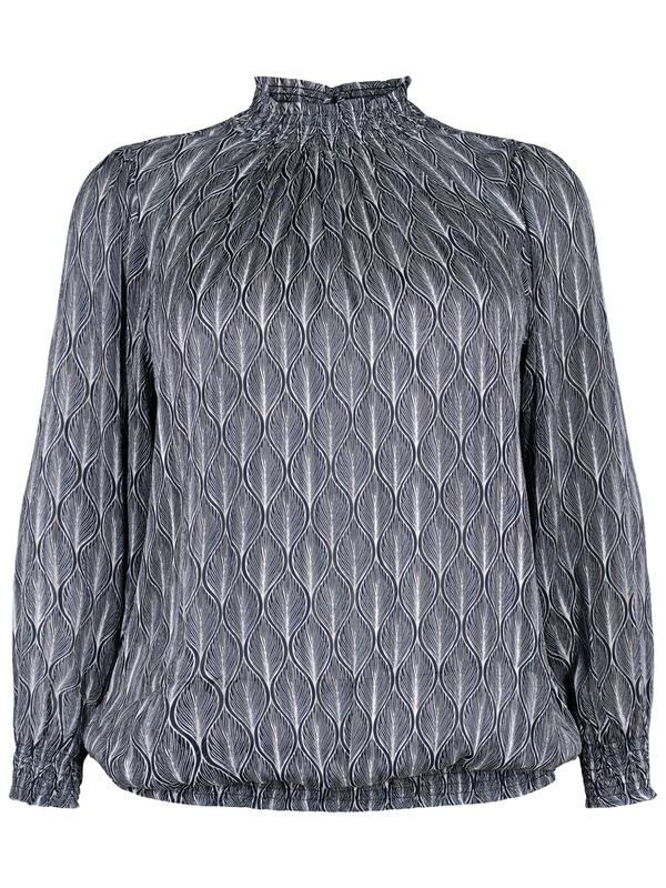 Zizzi Zizzi Блуза  нощно синьо / бяло