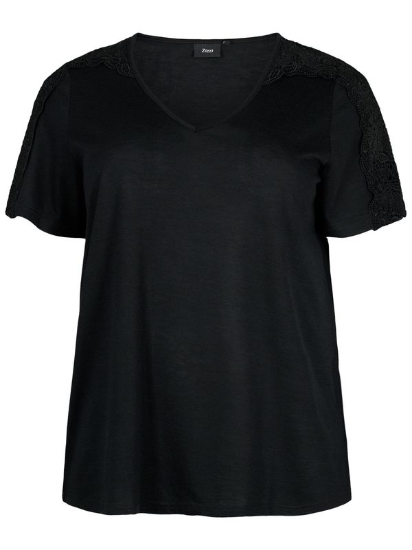 Zizzi Zizzi Блуза 'SAMMI'  черно