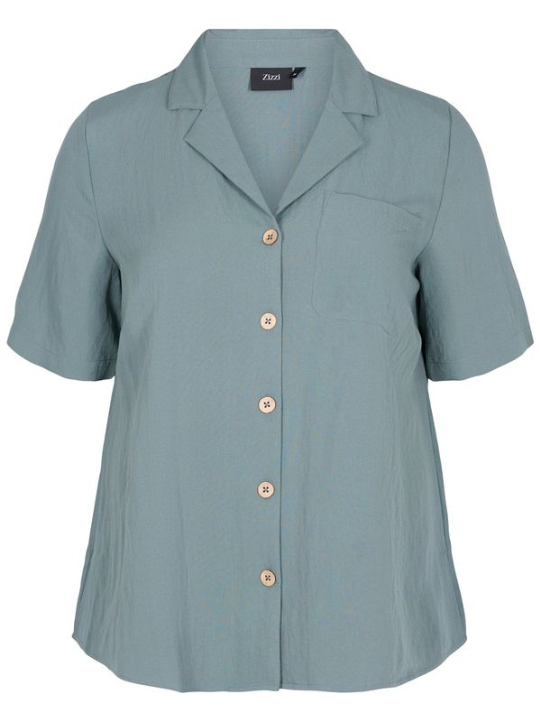 Zizzi Zizzi Блуза 'VMACY'  нефритено зелено