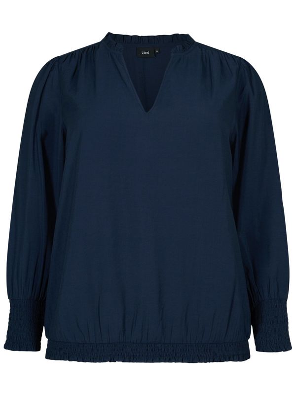 Zizzi Zizzi Блуза 'XCLARU'  нейви синьо