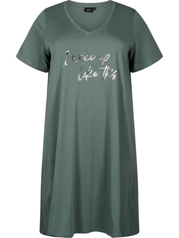 Zizzi Zizzi Нощница 'MALBA'  зелено / бяло