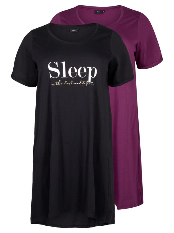 Zizzi Zizzi Нощница 'Mally'  боровинка / черно / бяло