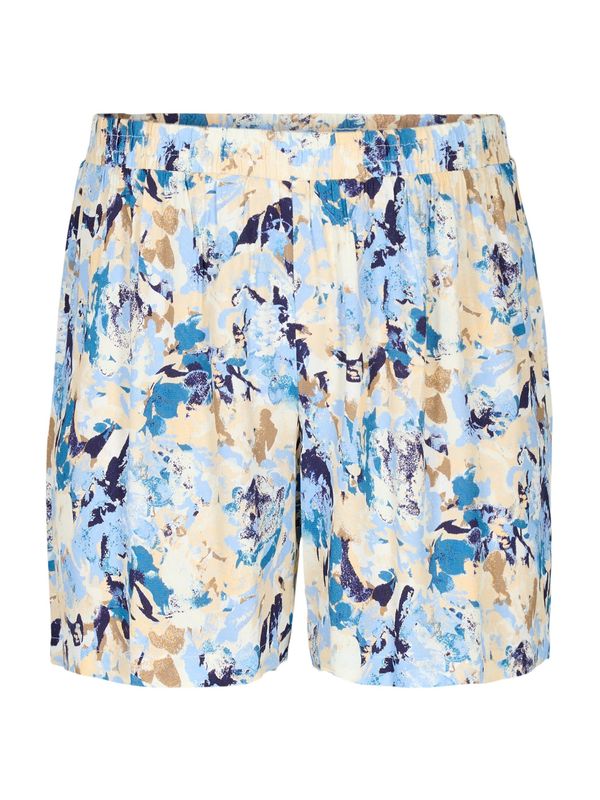 Zizzi Zizzi Панталон 'BELLA'  бежово / нейви синьо / светлосиньо