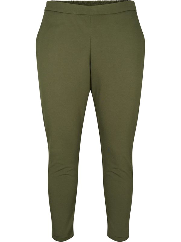 Zizzi Zizzi Панталон 'Jmaddie'  тъмнозелено