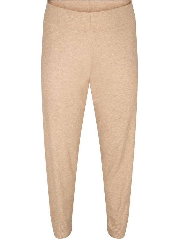 Zizzi Zizzi Панталон 'Mellie'  цвят "пясък"