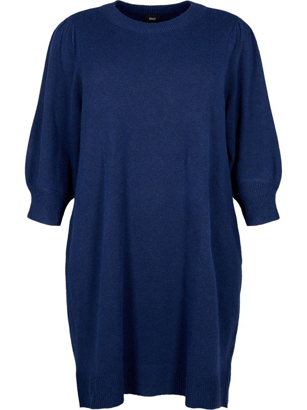Zizzi Zizzi Плетена рокля 'CASUNNY'  морскосиньо
