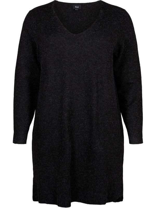 Zizzi Zizzi Плетена рокля 'CASUNNY'  тъмносиво