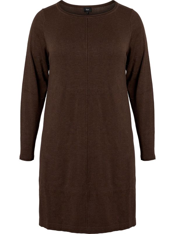 Zizzi Zizzi Плетена рокля 'MSHAPE'  шоколад