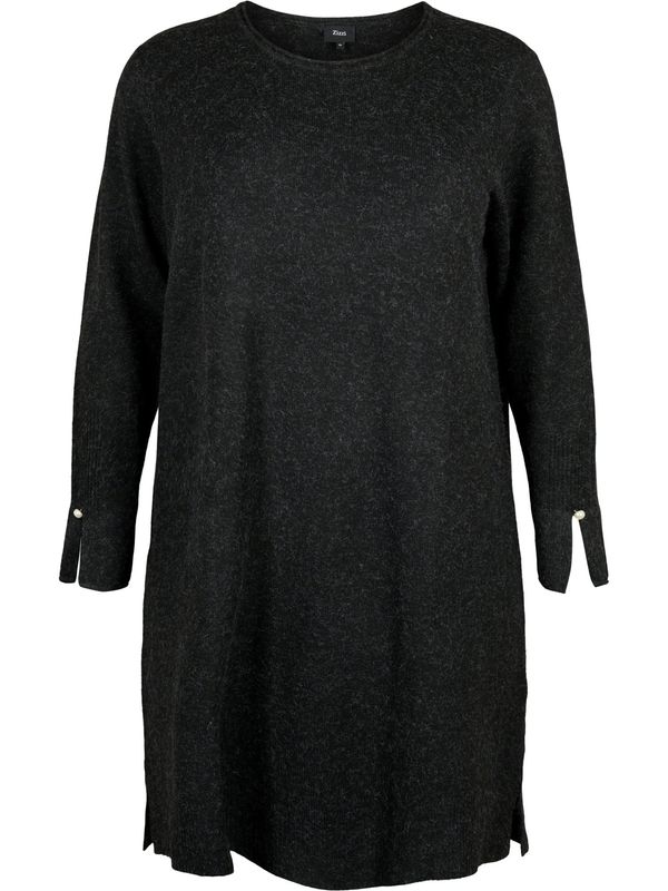 Zizzi Zizzi Плетена рокля 'Sunny'  тъмносиво