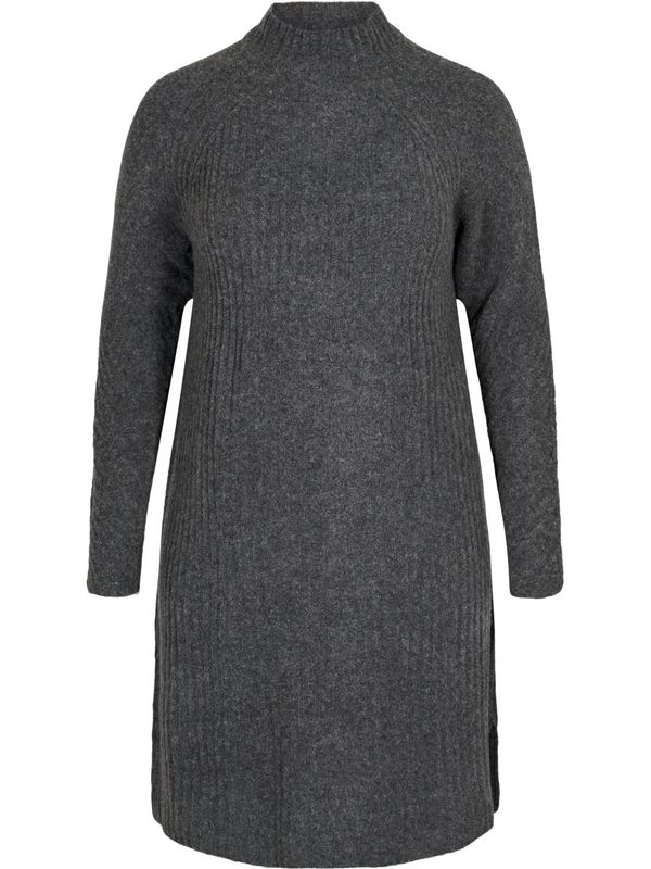 Zizzi Zizzi Плетена рокля  тъмносиво