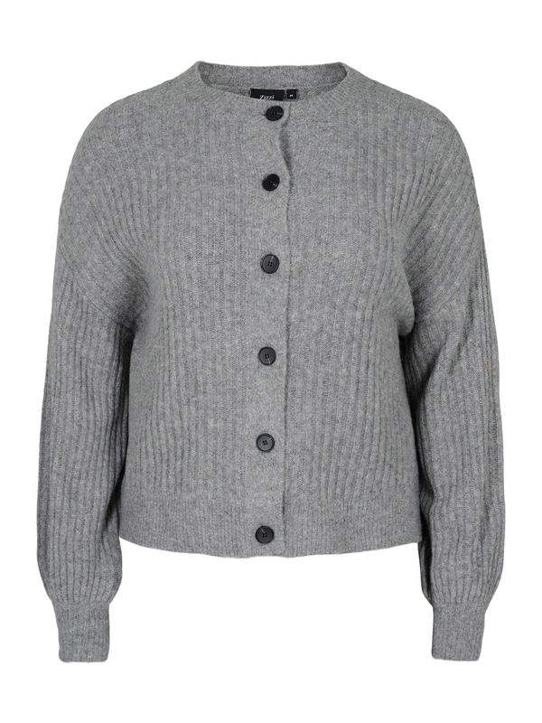 Zizzi Zizzi Плетена жилетка 'CACOMFY'  сиво