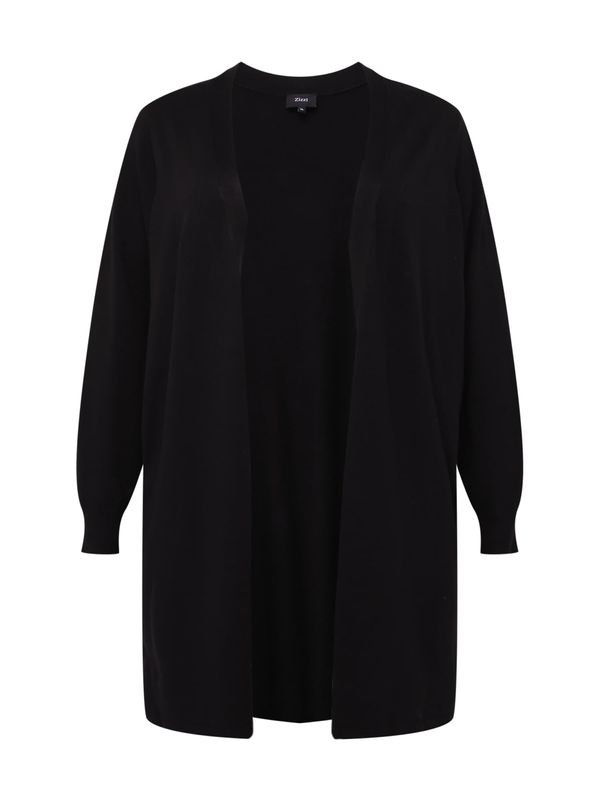 Zizzi Zizzi Плетена жилетка 'Ella'  черно