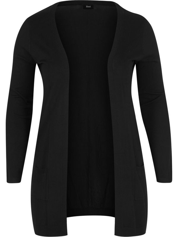 Zizzi Zizzi Плетена жилетка 'MCARRIE'  черно