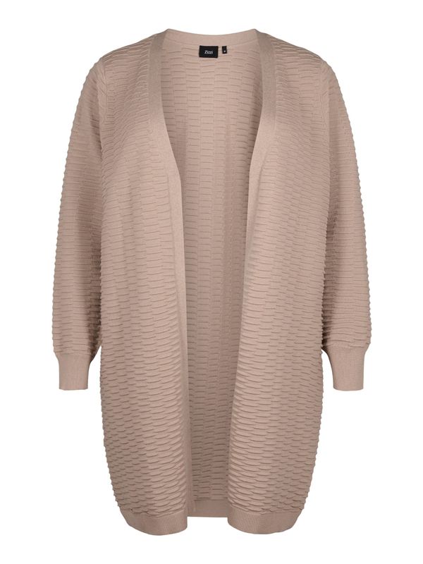 Zizzi Zizzi Плетена жилетка 'RACHEL'  цвят "пясък"