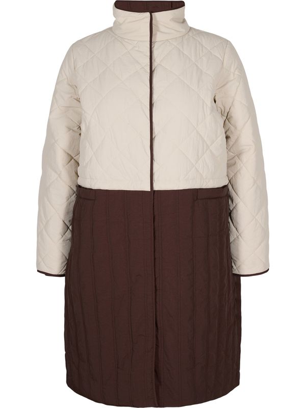 Zizzi Zizzi Преходно яке 'Seoul'  кафяво / камък