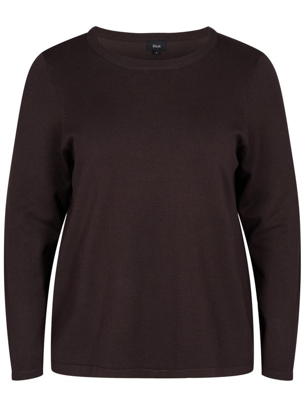 Zizzi Zizzi Пуловер 'Cacarrie'  черно