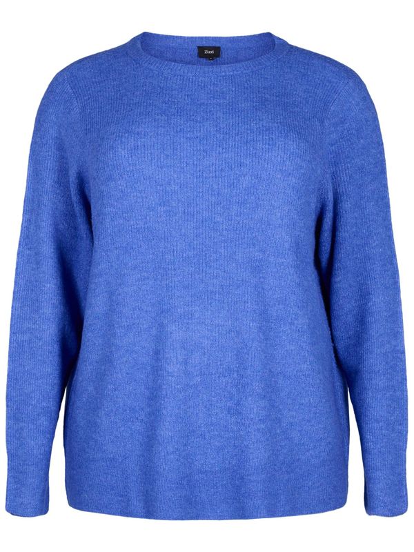 Zizzi Zizzi Пуловер 'CAMAYA'  тъмносиньо