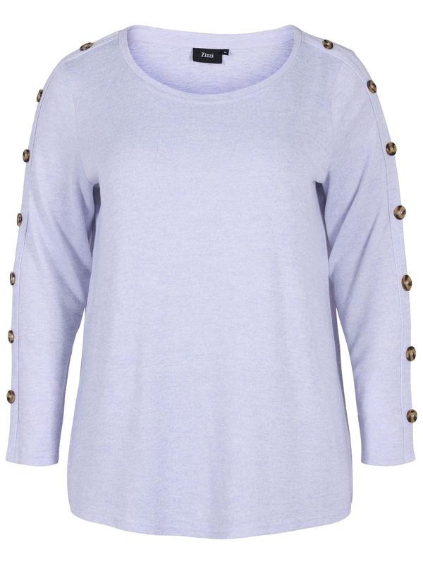 Zizzi Zizzi Пуловер 'Lucca'  пастелнолилаво