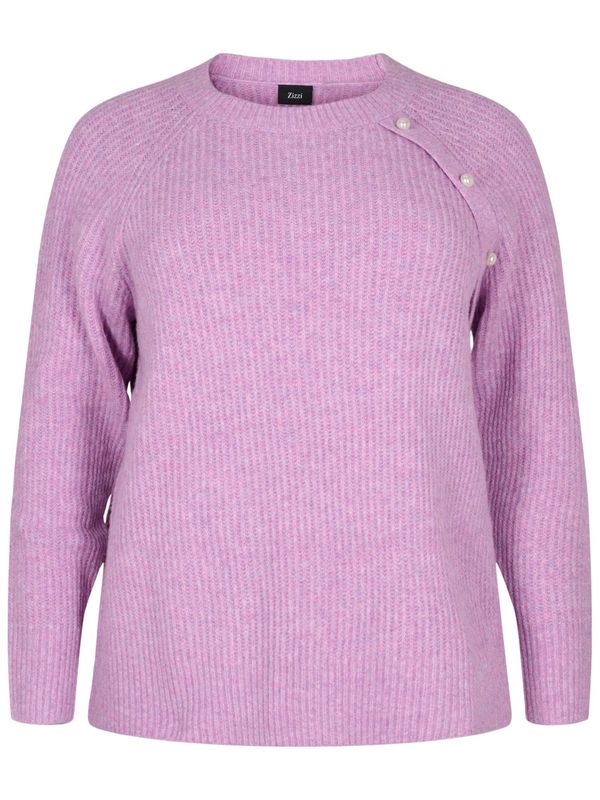 Zizzi Zizzi Пуловер 'MCOMFY PEARL'  лилав