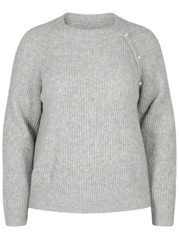 Zizzi Zizzi Пуловер  светлосиво