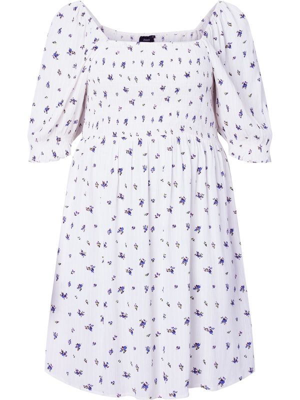 Zizzi Zizzi Рокля 'Mrosan'  синьо / зелено / бяло