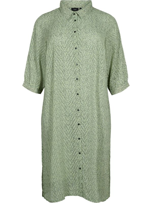 Zizzi Zizzi Рокля тип риза 'XDORTHEA'  зелено
