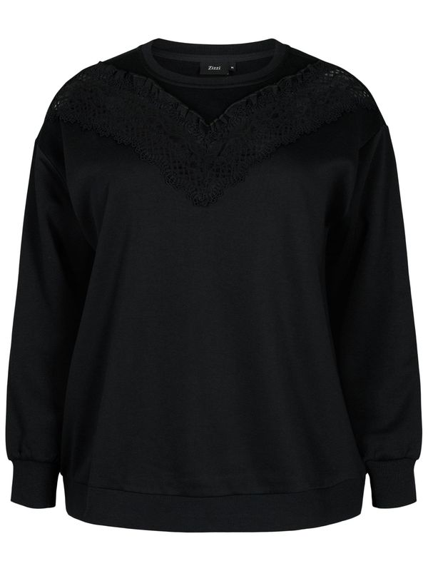 Zizzi Zizzi Суичър 'CASARA'  черно