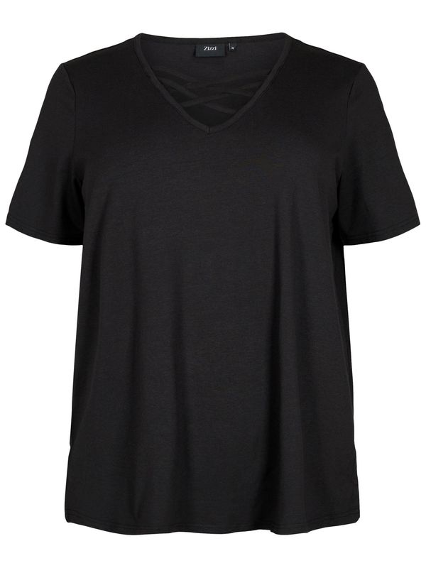 Zizzi Zizzi Тениска 'ERILEY'  черно