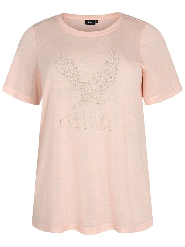 Zizzi Zizzi Тениска 'Nanna'  праскова
