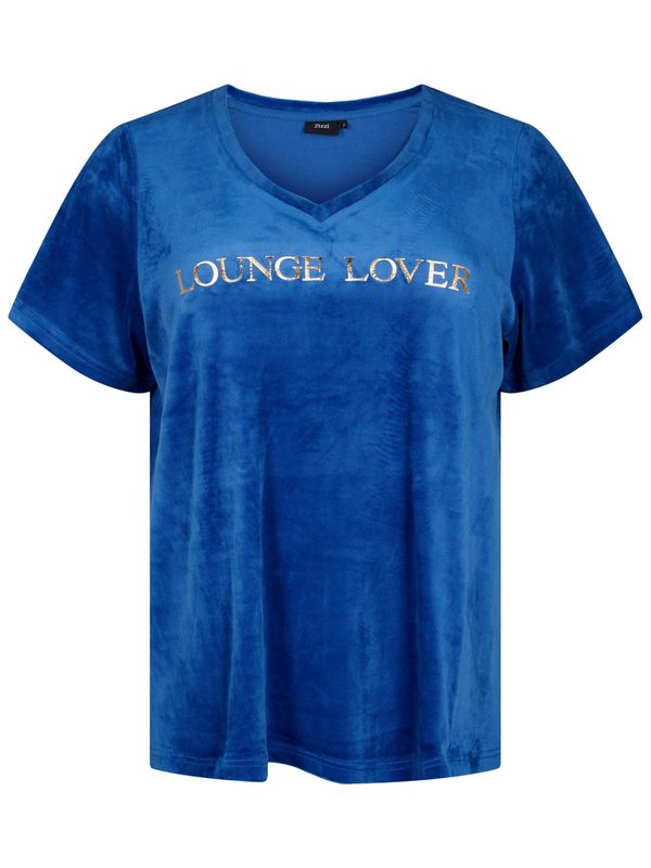 Zizzi Zizzi Тениска  синьо / злато