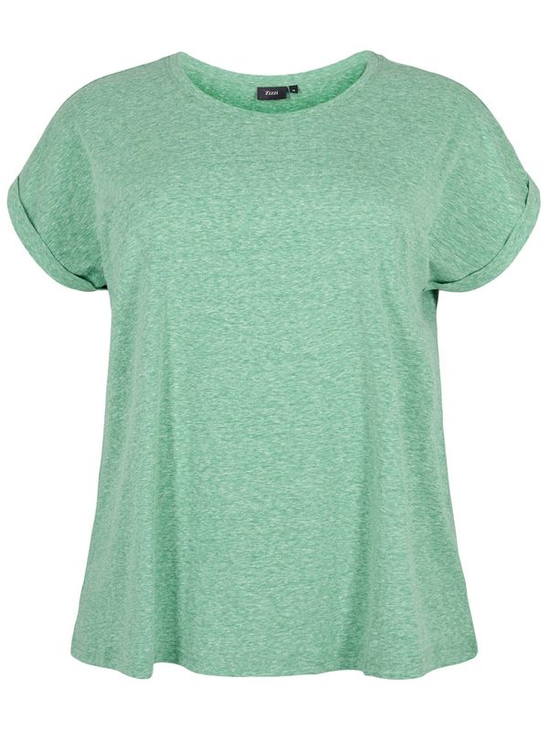 Zizzi Zizzi Тениска 'VAVA'  зелен меланж