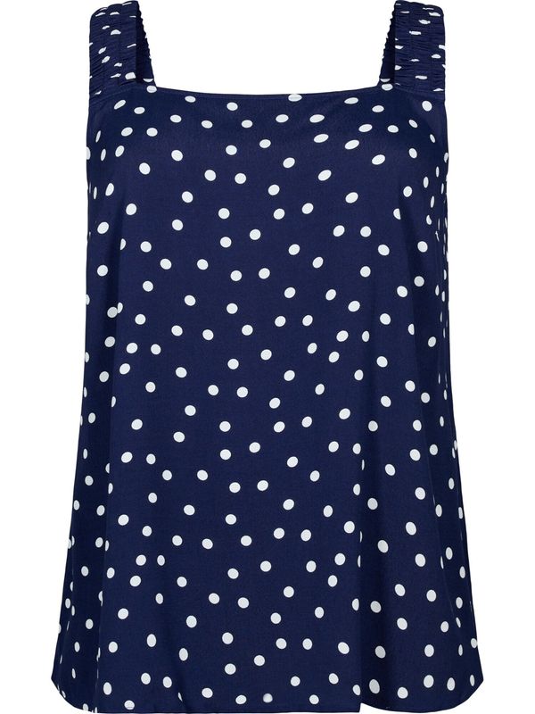 Zizzi Zizzi Топ 'Bella'  нейви синьо / бяло