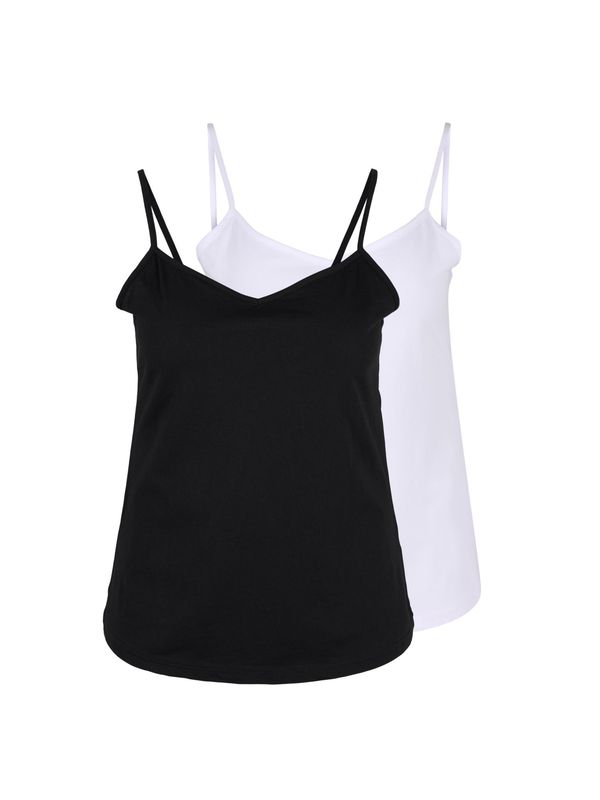 Zizzi Zizzi Топ  черно / бяло