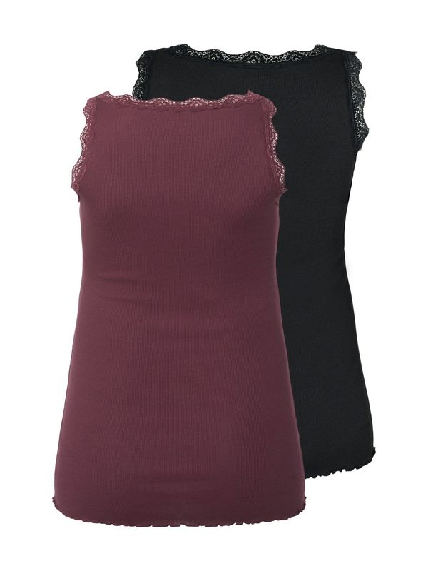 Zizzi Zizzi Топ 'MLIV'  червено / черно