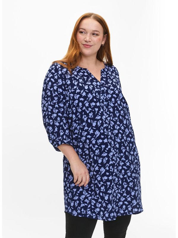 Zizzi Zizzi Туника 'Caanni'  нейви синьо / светлосиньо