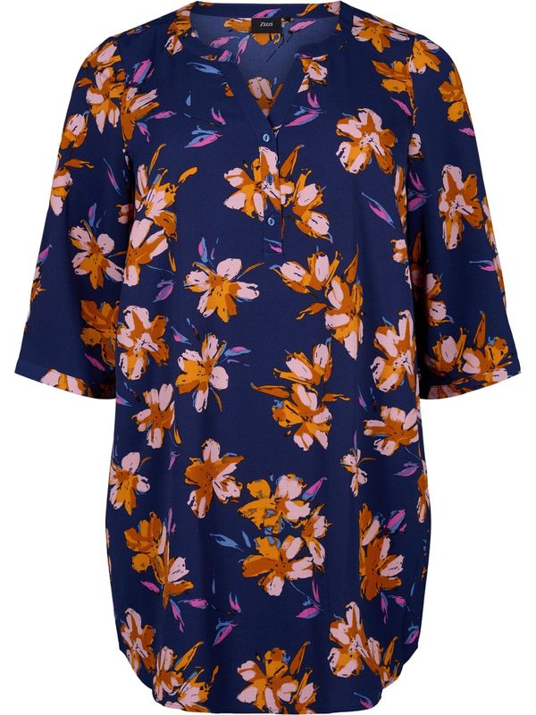 Zizzi Zizzi Туника 'Caanni'  нейви синьо / тъмнооранжево / бледорозово / светлорозово