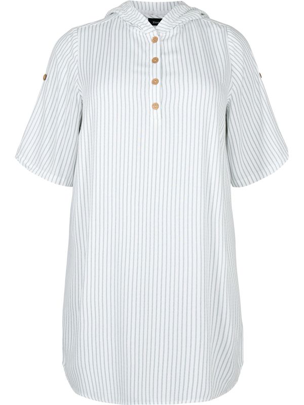 Zizzi Zizzi Туника 'CALILO'  сиво / зелено