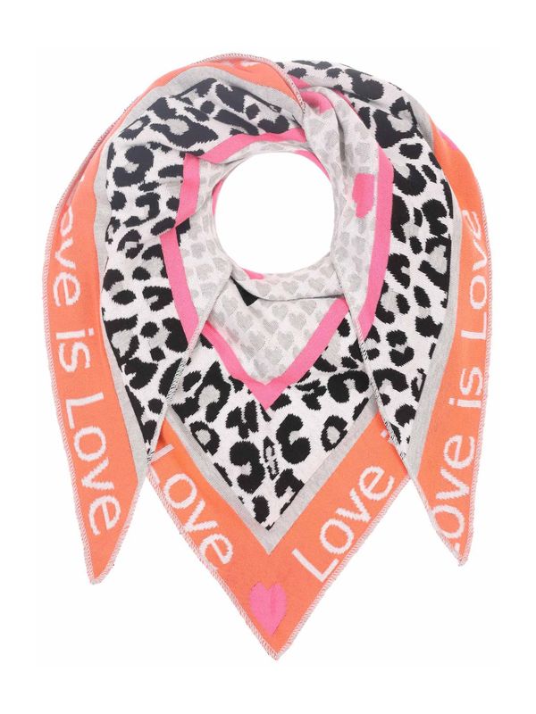 Zwillingsherz Zwillingsherz Кърпи 'Love is Love'  светлосиво / светлооранжево / черно / бяло