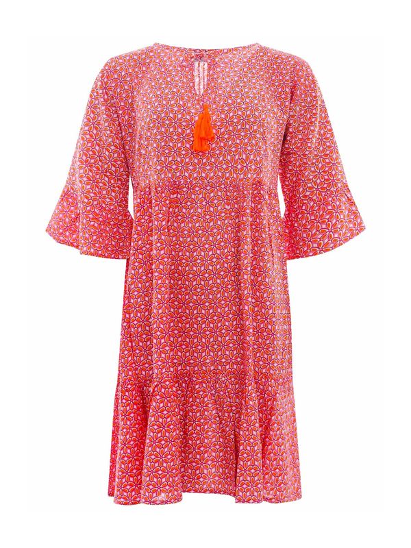 Zwillingsherz Zwillingsherz Рокля 'Berta'  тъмно коралово / розово / бяло