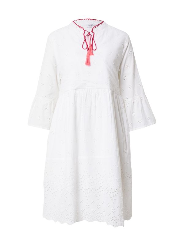 Zwillingsherz Zwillingsherz Рокля 'Hilla'  корал / бяло