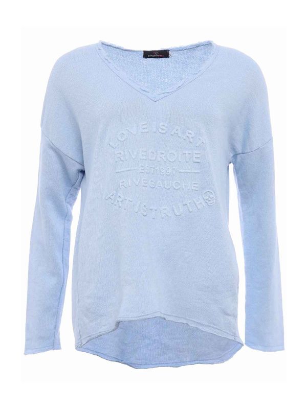 Zwillingsherz Zwillingsherz Суичър 'Love is Art'  светлосиньо