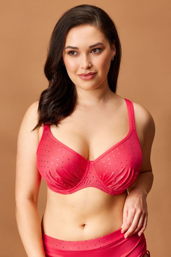 Astratex Горнище на бански костюм Maia Glitter Red Plus