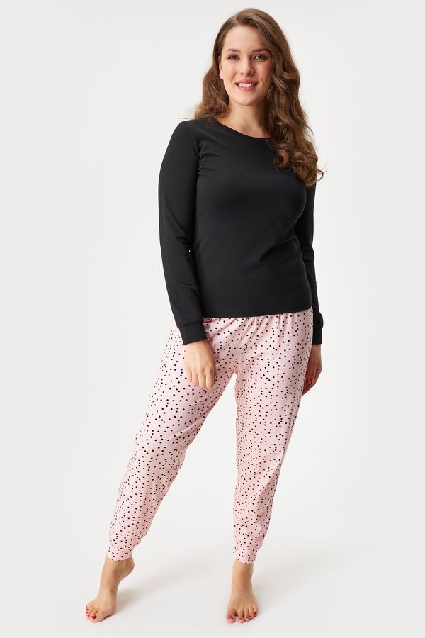 Astratex Памучна пижама Pink Soul дълга