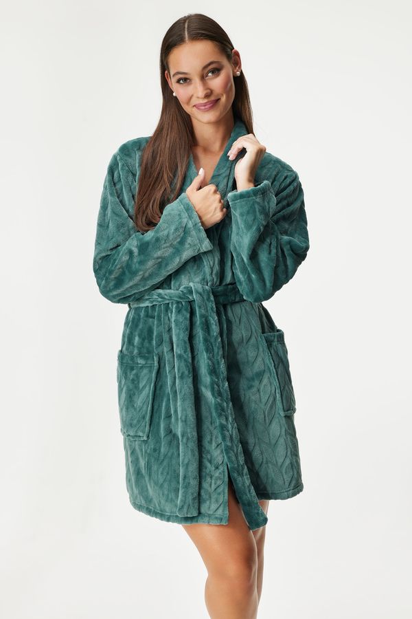 Astratex Топлещ халат Leaf krátký