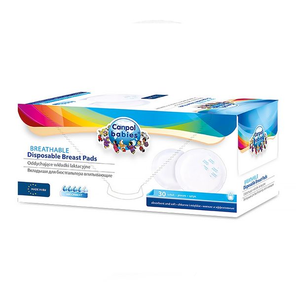 Canpol Тампони за сутиен anti-slip 30 бр. бял