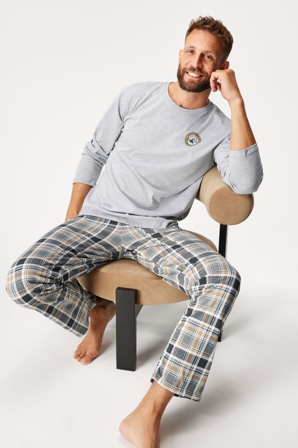 Cornette Памучна пижама Explore дълга