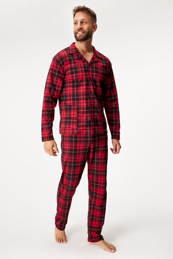 Cornette Памучна пижама Robin дълга